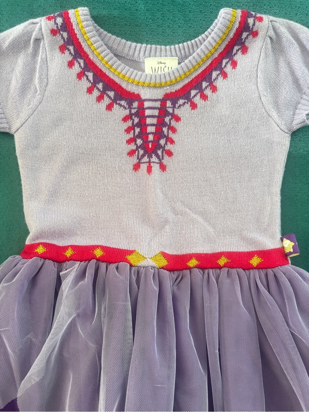 Disney WISH ASHA Purple Tulle Kids Costume Dress